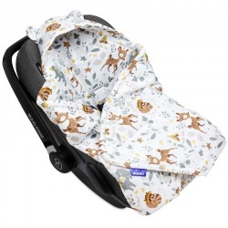 Bombažna odejica za avtosedež Jukki Magical Woodland  